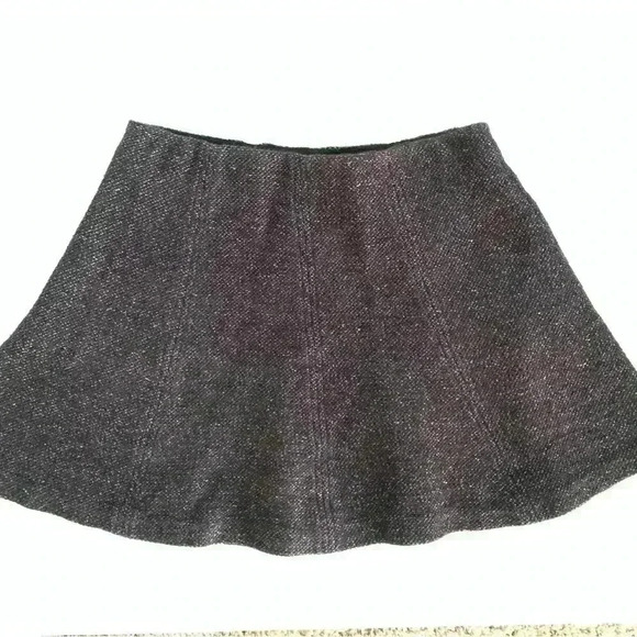 Loft Women's Gray Mini Skirt Petite Small - Picture 1 of 8